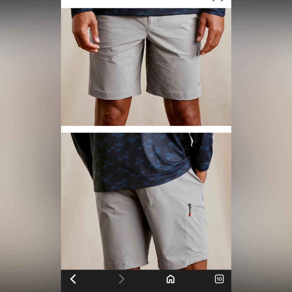 Orvis Men’s 9” Tech 4-way stretch Shorts - Gray - Picture 10 of 13